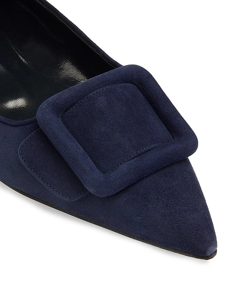 Manolo Blahnik Maysale Suede Flats 5