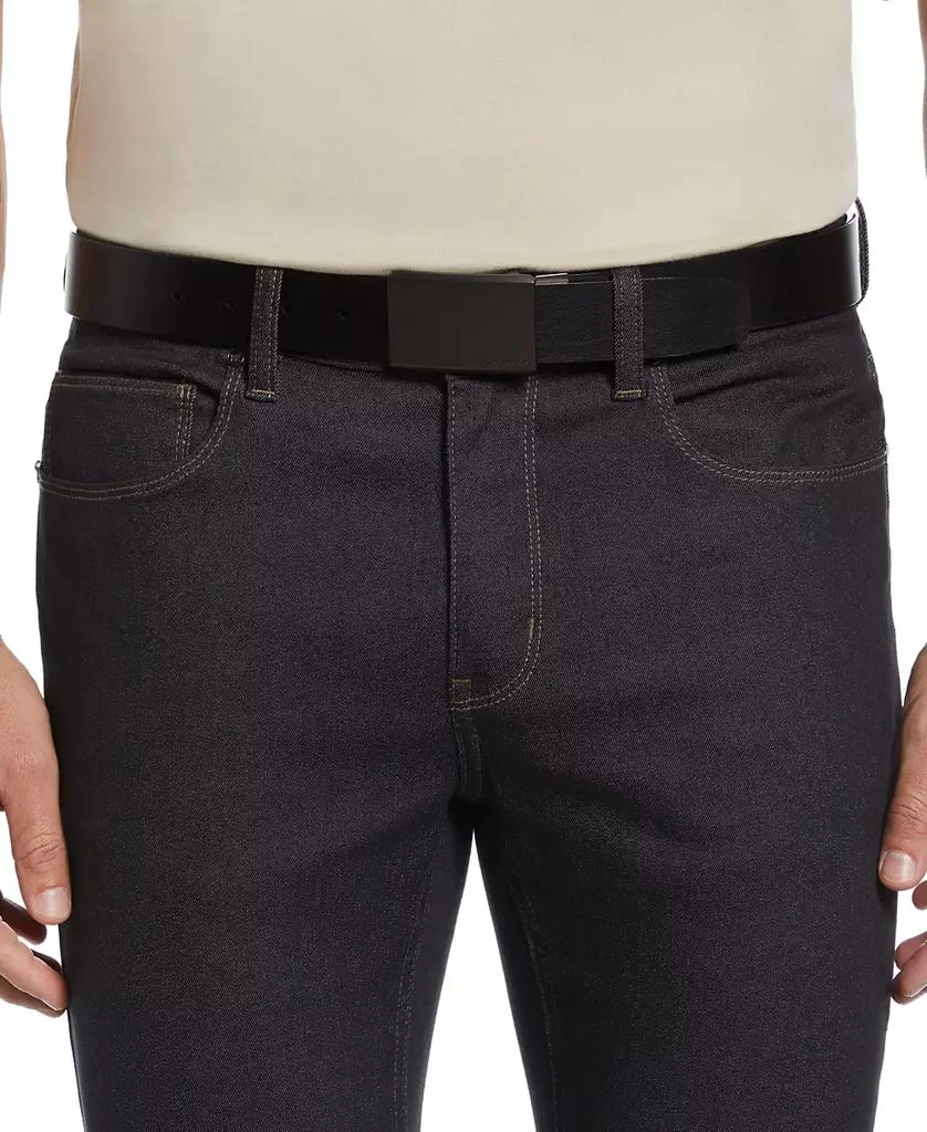 Perry Ellis Men's Plaque Reversible Belt 4