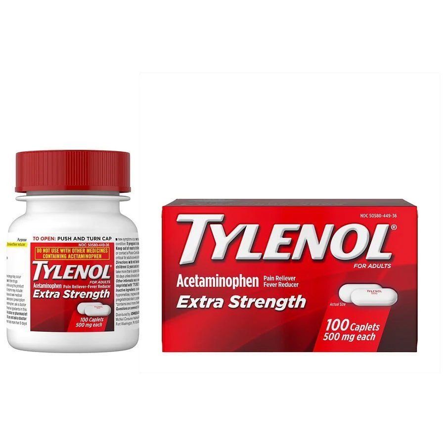 TYLENOL Acetaminophen Caplets 3