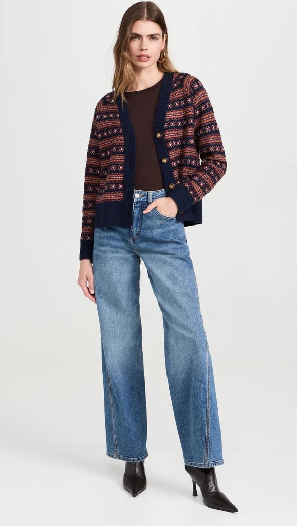 Faherty Highland Fair Isle Cardigan 4