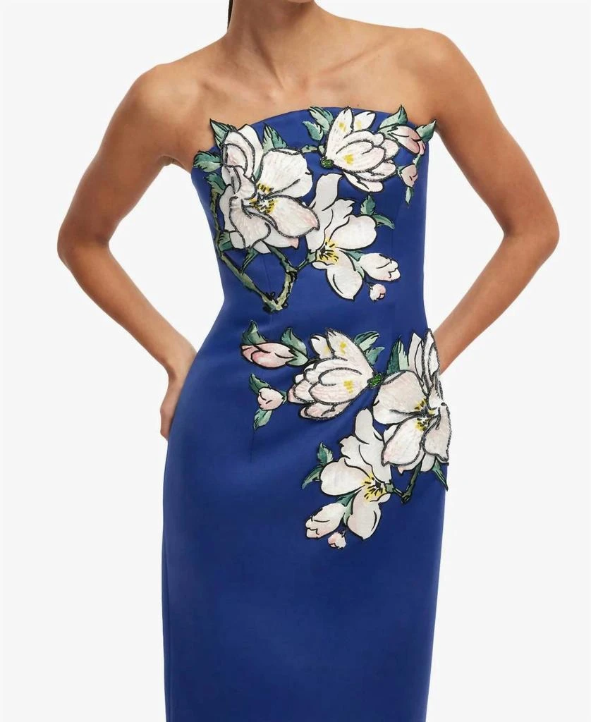 LEO LIN Leo Lin - Ava Applique Floral Bustier Maxi Dress 5