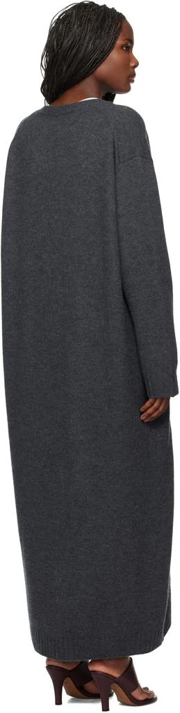 The Frankie Shop Gray Emi Long Knit Cardigan 3