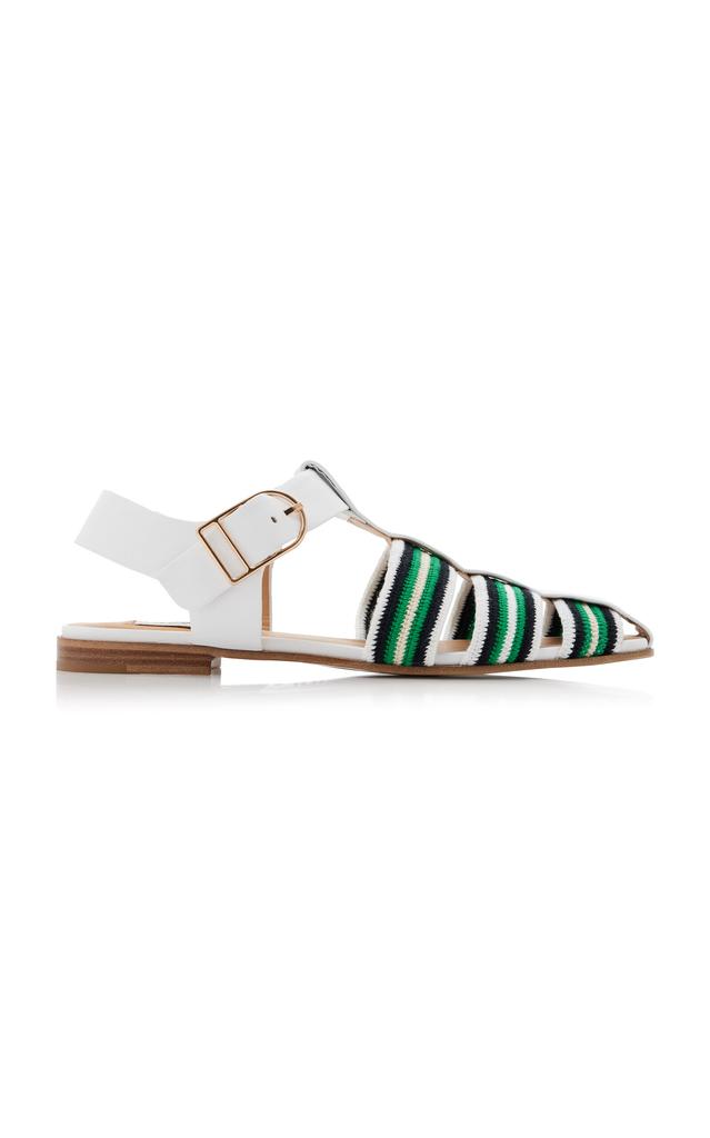 Gabriela Hearst Gabriela Hearst - Calla Crochet Fisherman Sandals - Green - IT 40 - Moda Operandi