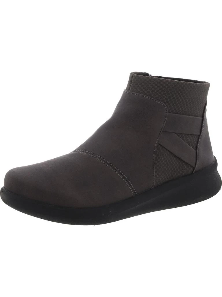 Clarks SILLIAN2.0 HI Womens Crossed straps Side zipper Ankle Boots 1