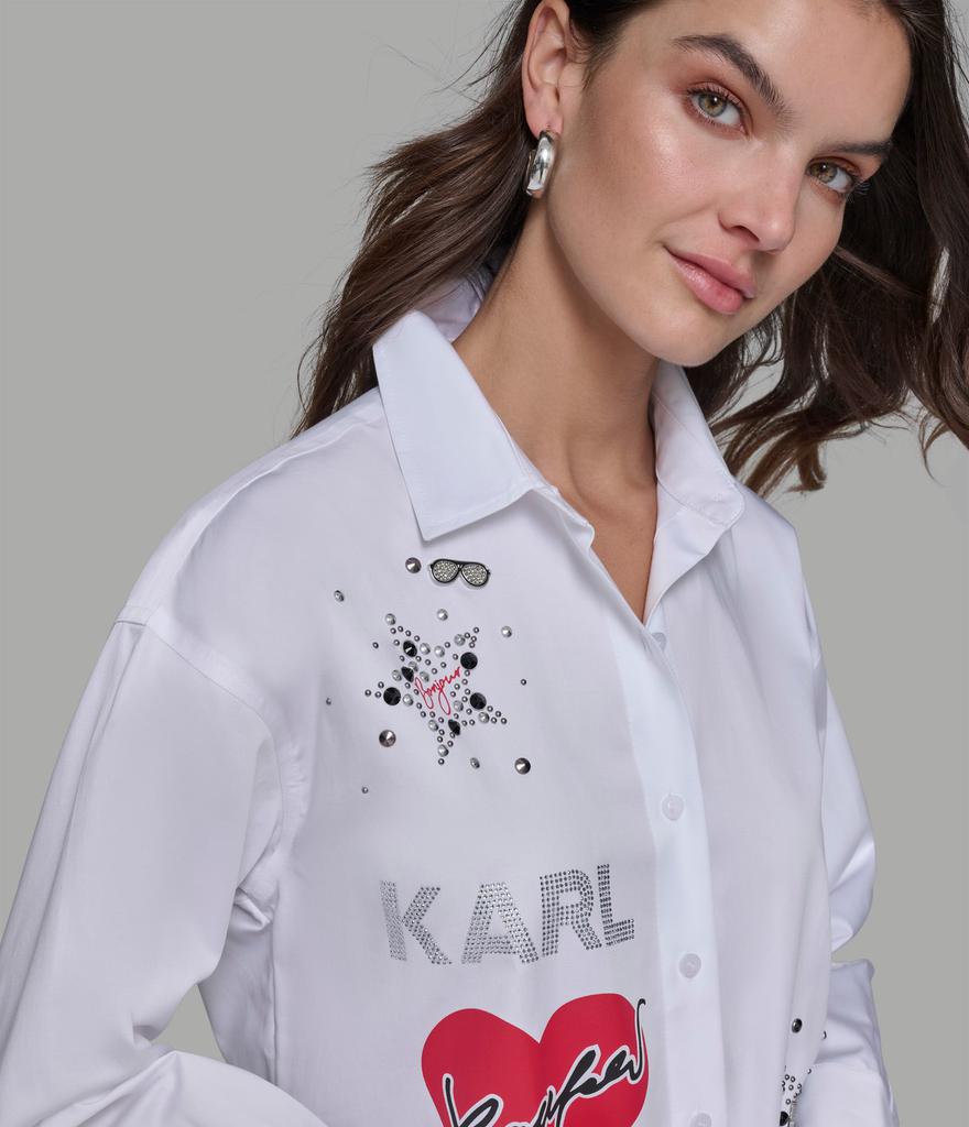 Shop KARL ROCKSTAR SHIRT DRESS on Sale at BeyondStyle – Get