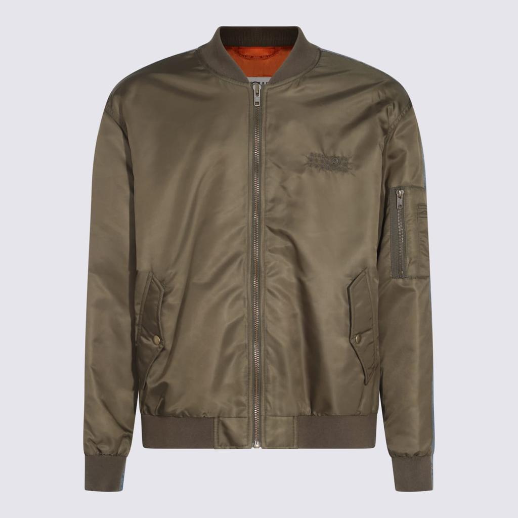 MM6 Maison Margiela Military Green Casual Jacket - Jackets