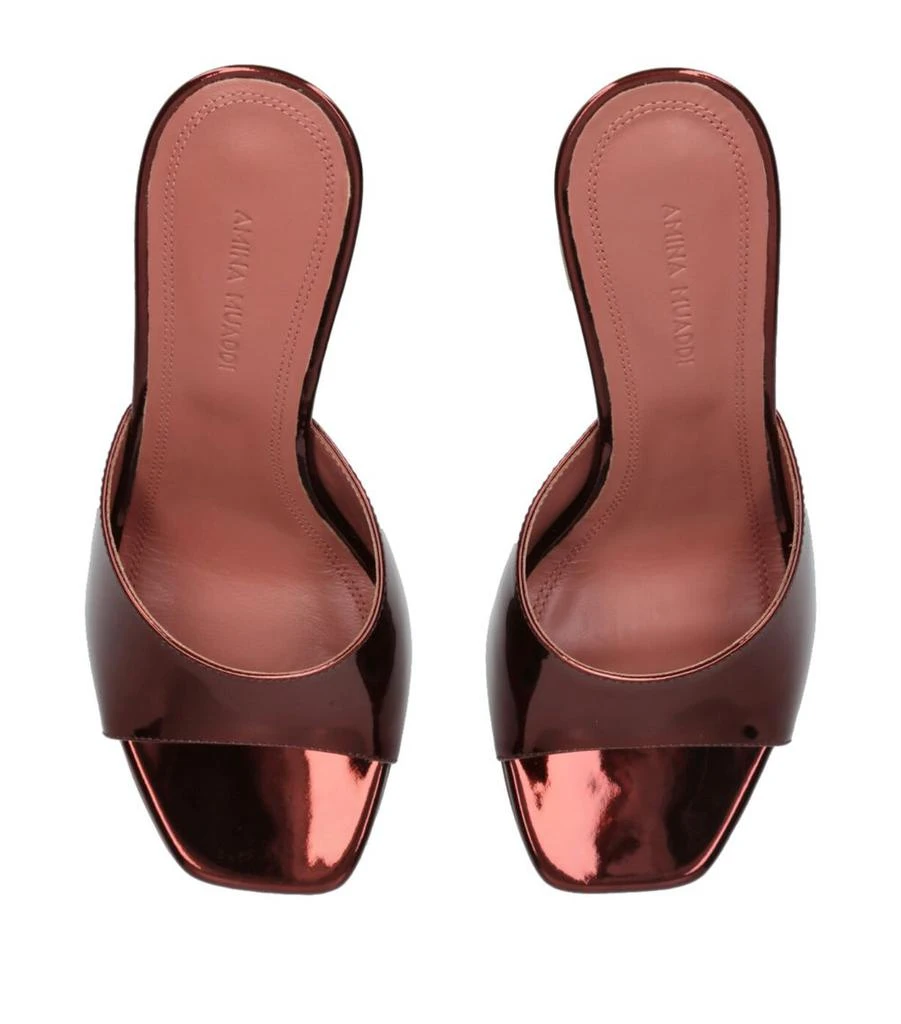 Amina Muaddi Patent Leather Lupita Mules 95 4
