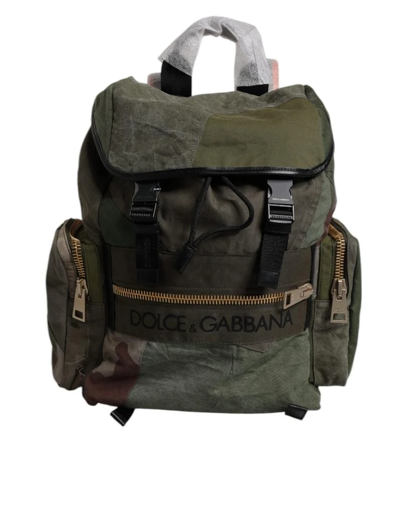 Dolce 
Gabbana Military Patchwork Travel Backpack Men
s Bag