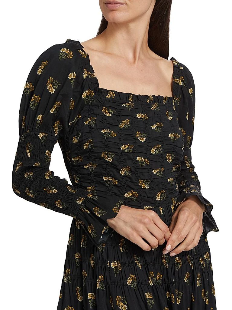 DÔEN Wilmina Floral Smocked Maxi-Dress 6