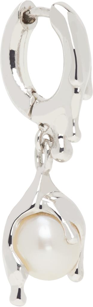 Alan Crocetti Silver Nano Pearl Melt Single Earring
