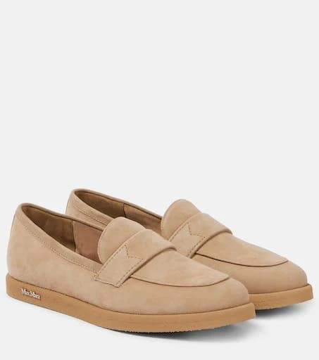 Max Mara Softmoc suede loafers 1