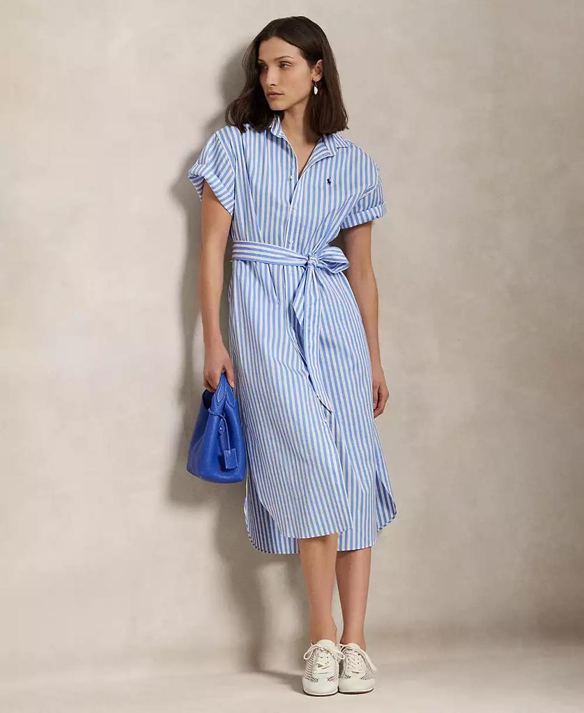 ラルフローレン Ela Belted Stripe Cotton Shirtdress Ralph Lauren Ela Belted Stripe Cotton Shirtdress - Dresses