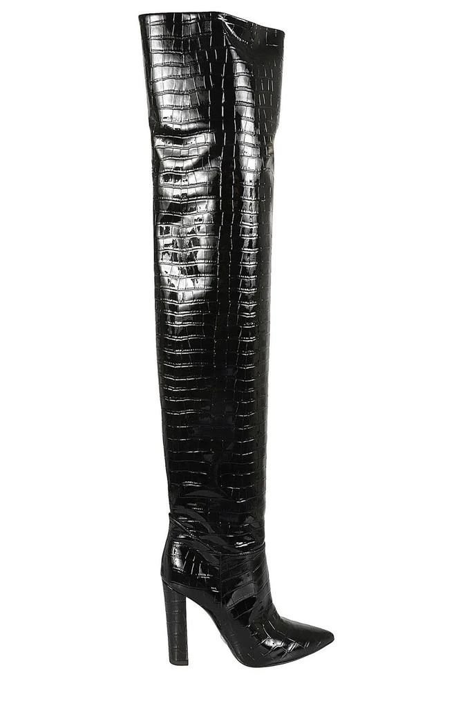 PHILOSOPHY di LORENZO SERAFINI Philosophy Di Lorenzo Serafini Crocodile-Embossed Pointed-Toe Boots 1