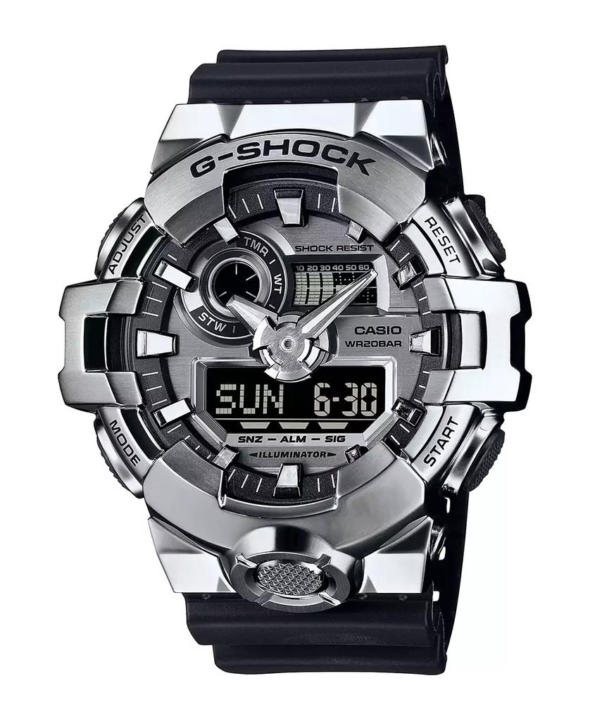 G-Shock Men's Japanese Quartz Black Resin Watch, 53.4mm, GM700-1A