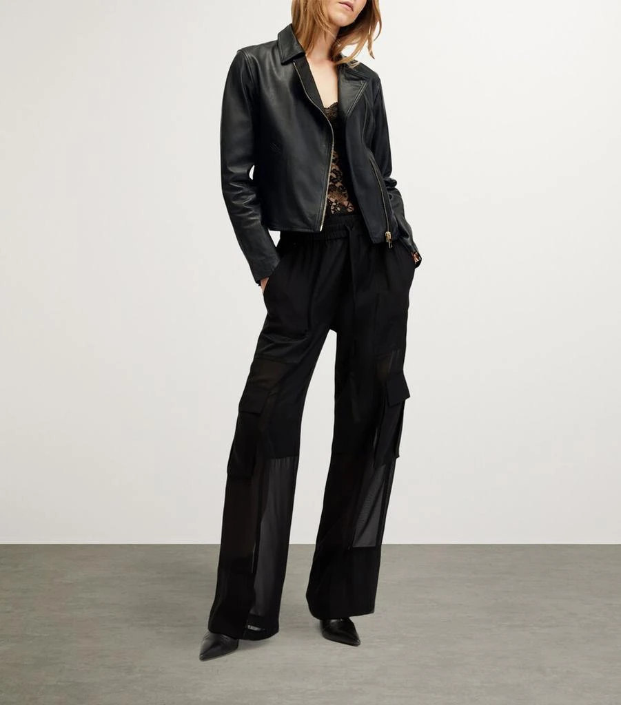 ALL SAINTS Leather Vela Biker Jacket 2