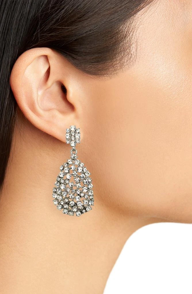 Tasha Crystal Pear Drop Earrings 2