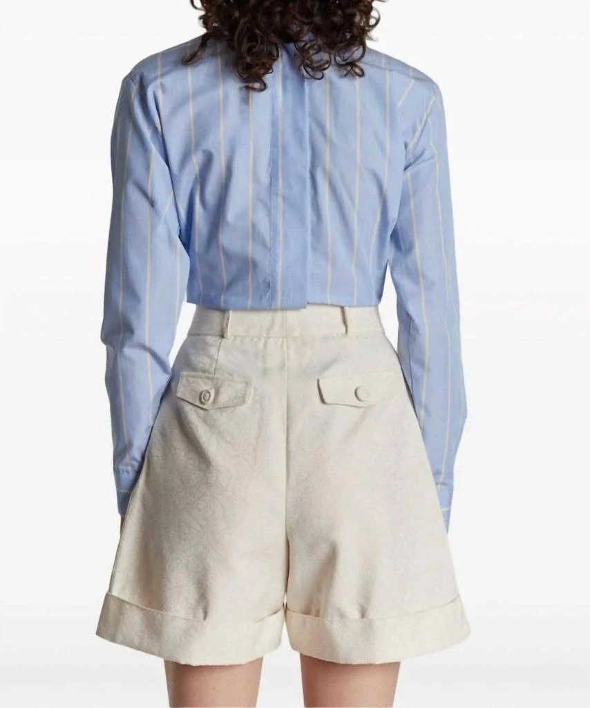 D'ESTRËE Robert Shirt In Yellow/blue 2