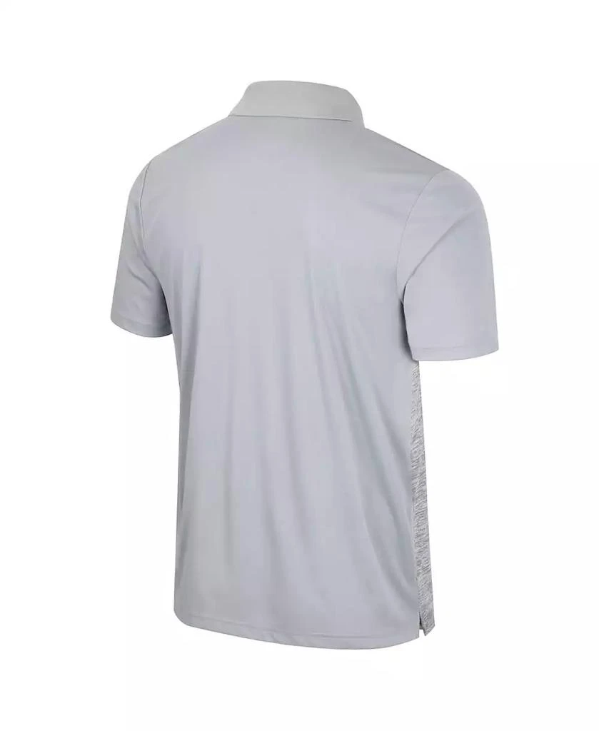 Colosseum Men
s Gray Mississippi State Bulldogs Cybernetic Polo Shirt 3