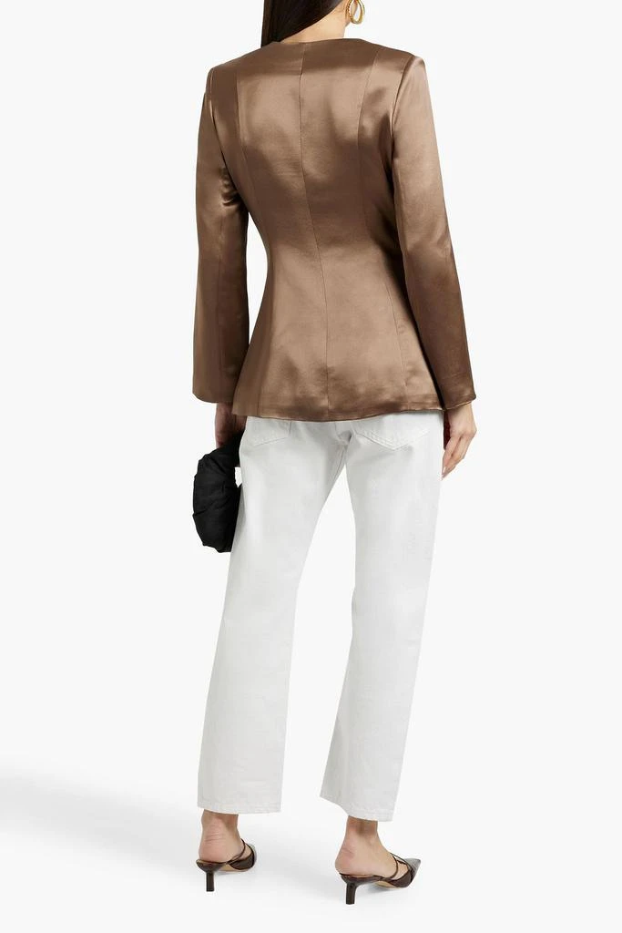 BY MALENE BIRGER Rinnah satin-crepe blazer 3
