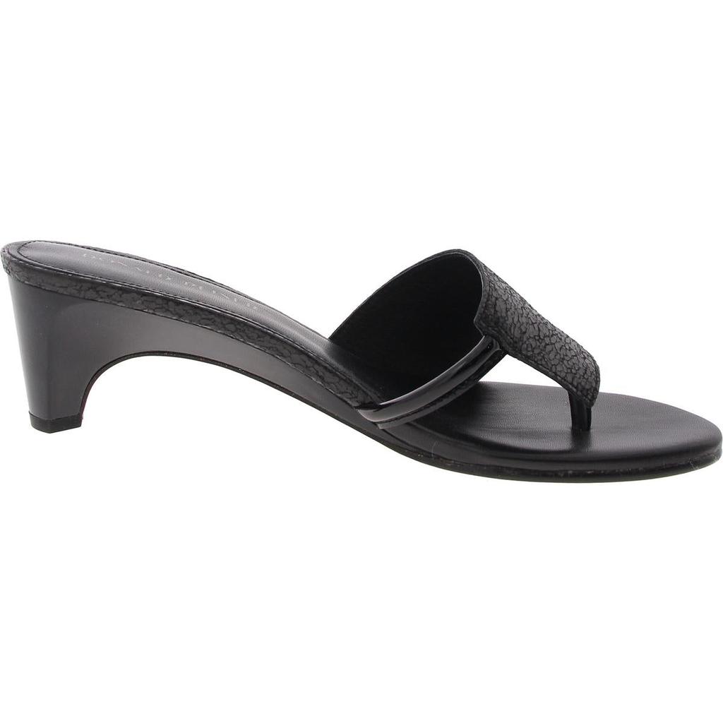 Donald J Pliner Womens Toe Loop Mule Sandals