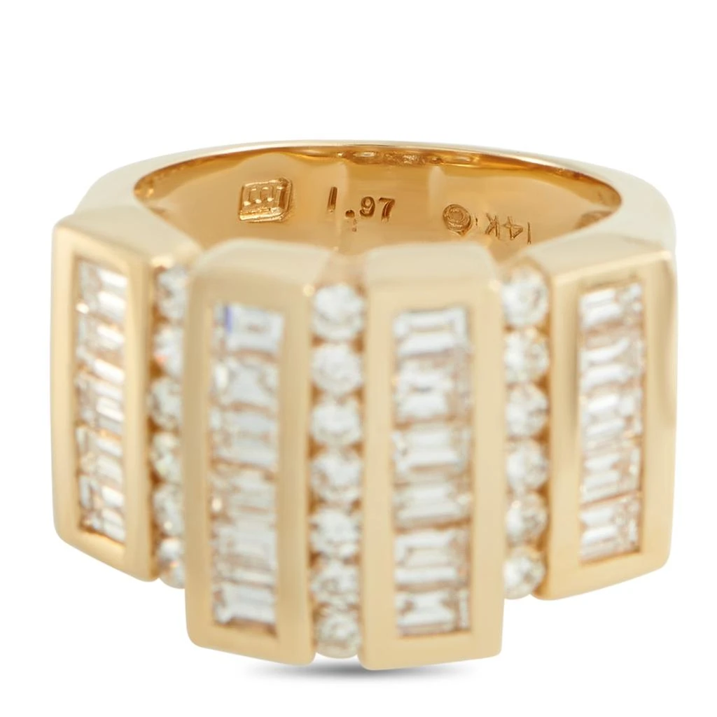 LB Exclusive 14K Yellow Gold 1.97ct Diamond Ring  MF06-011926 4