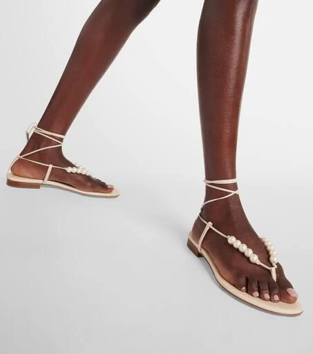 Magda Butrym Embellished leather sandals 4