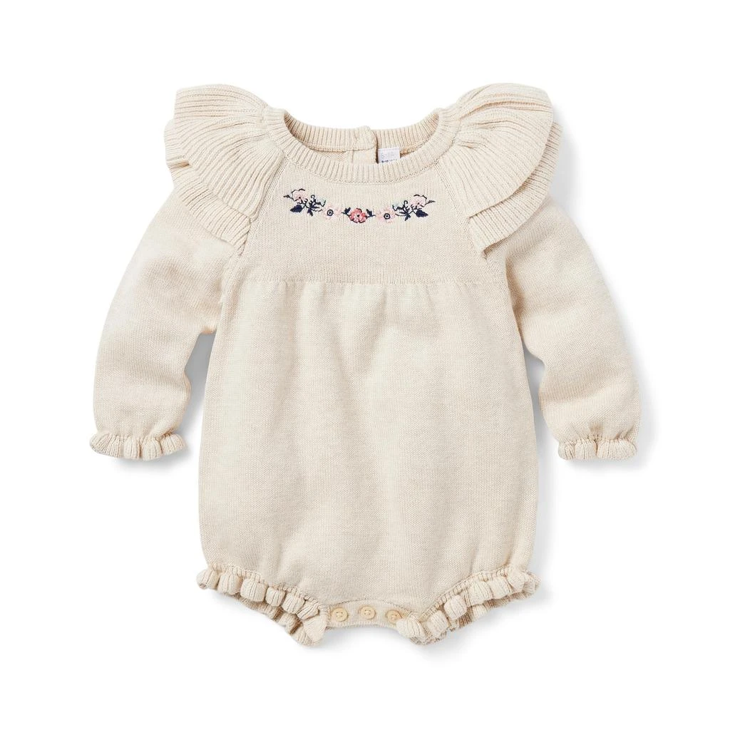 Janie and Jack Embroidered Sweater Bubble (Infant) 1