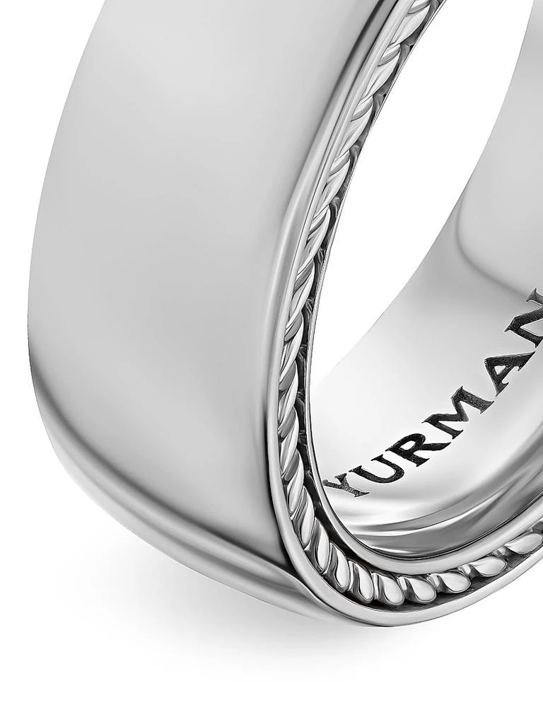 David Yurman Streamline Band Ring in Platinum, 8MM 5