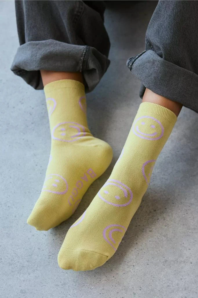 Baggu BAGGU Happy Crew Sock 1