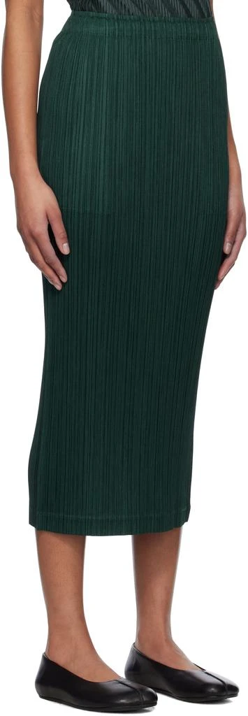 Pleats Please Green Thicker Bottoms 1 Midi Skirt 2