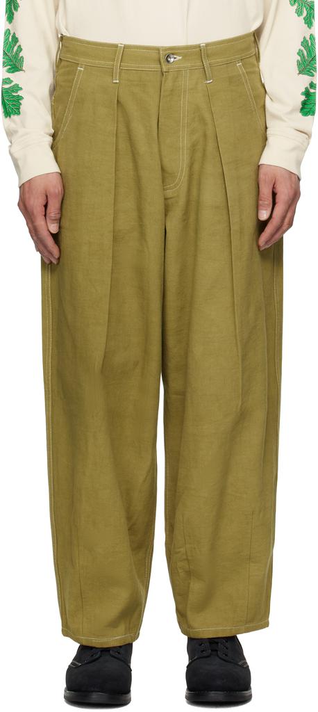 Story mfg. Green Lush Trousers