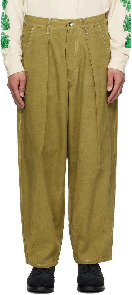 Story mfg. Green Lush Trousers 1