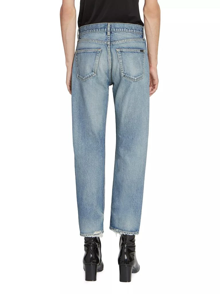 Yves Saint Laurent Mick Jeans In Charlotte Blue Denim 6