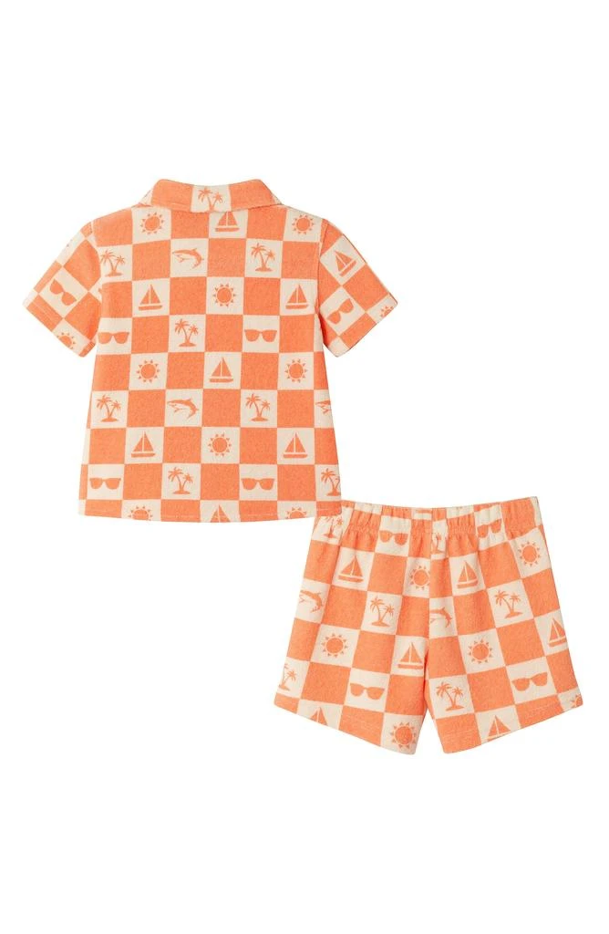 Andy & Evan Button-Up Shirt & Shorts Set 2