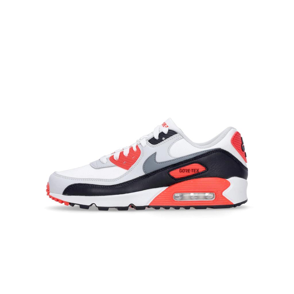 NIKE Air Max 90 Gore Tex Summit White/cool Grey/bright Crimson Men's Low Shoe