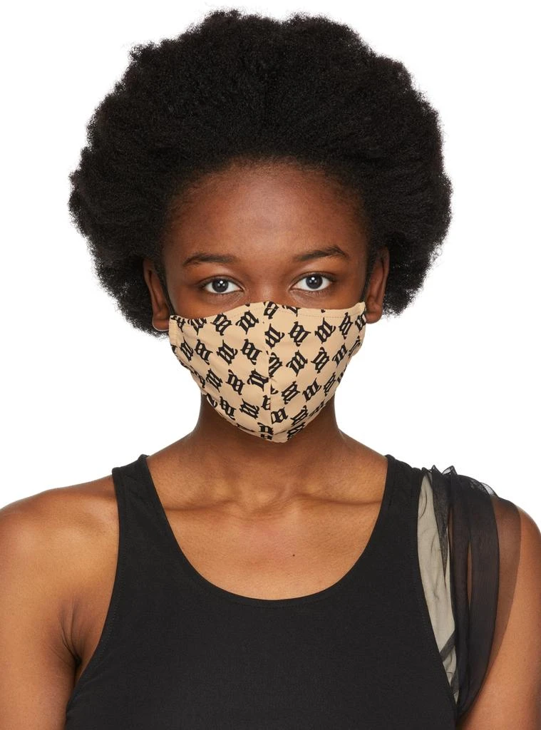 Misbhv Beige Monogram Face Mask 1