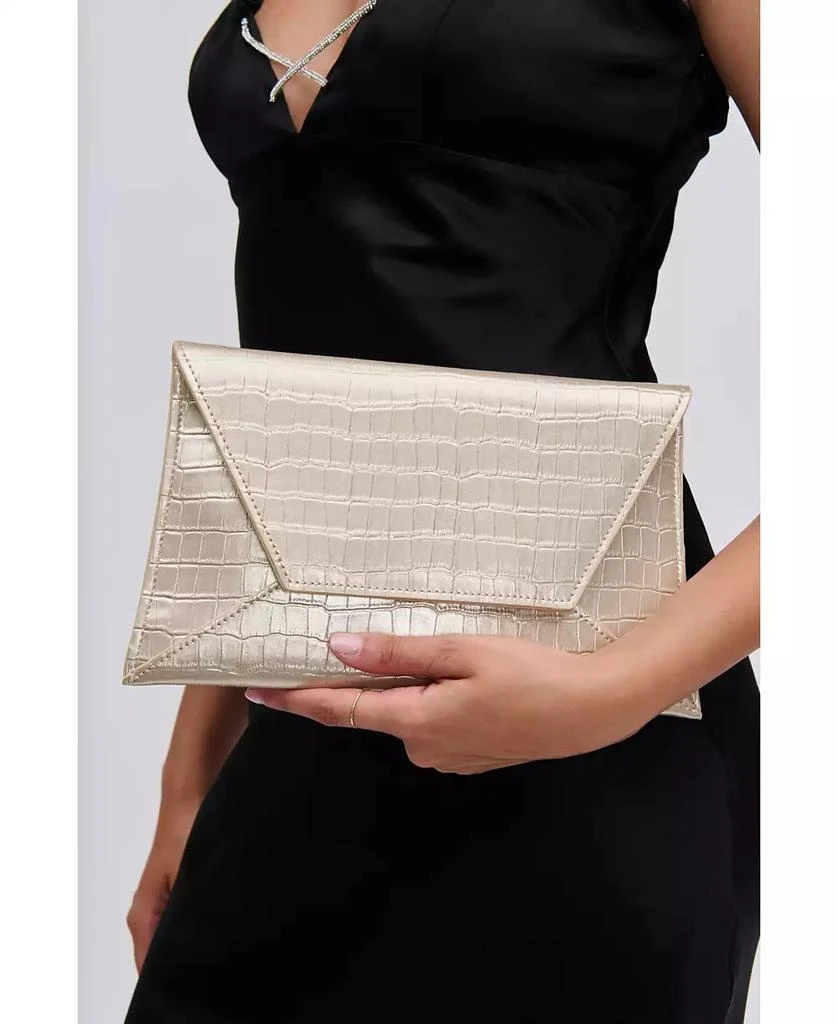 Urban Expressions Cora Croco Embossed Clutch 9