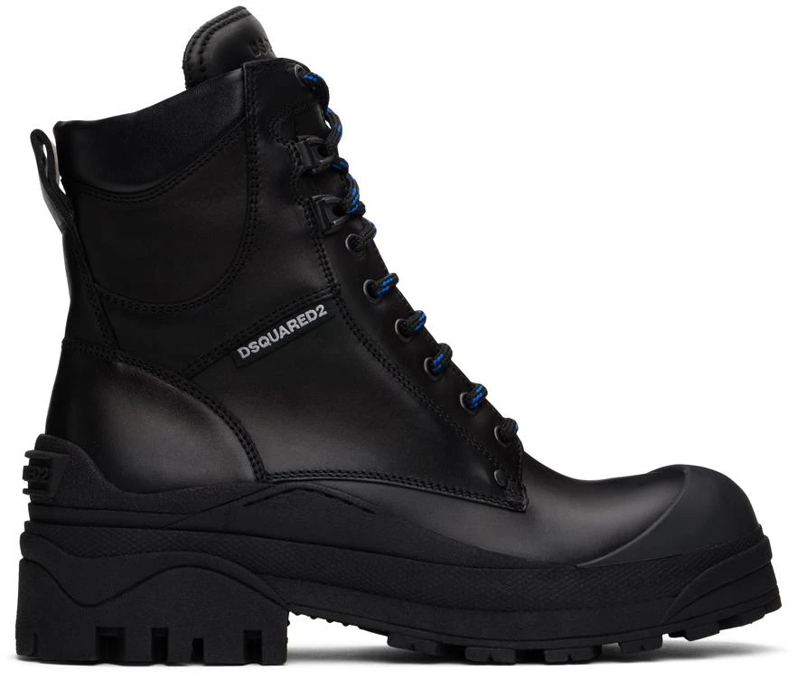 DSQUARED2 Black Urban Combat Boots 1