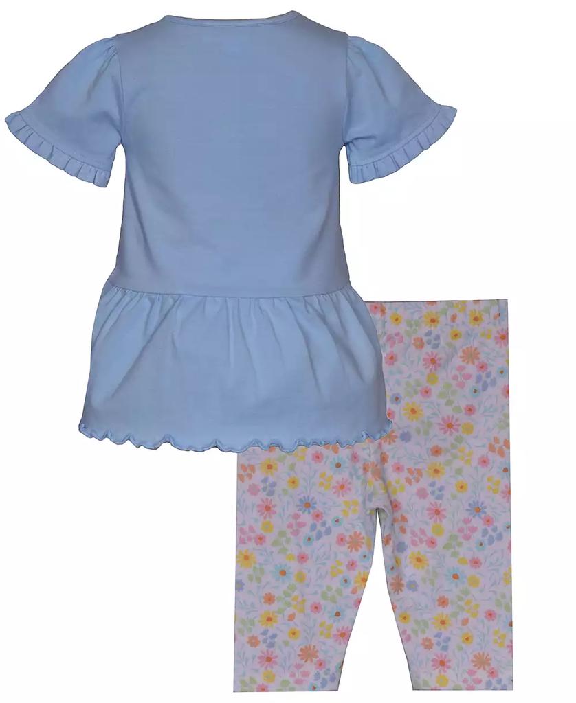 Bonnie Baby Baby Girls 2-Piece Floral Applique Outfit