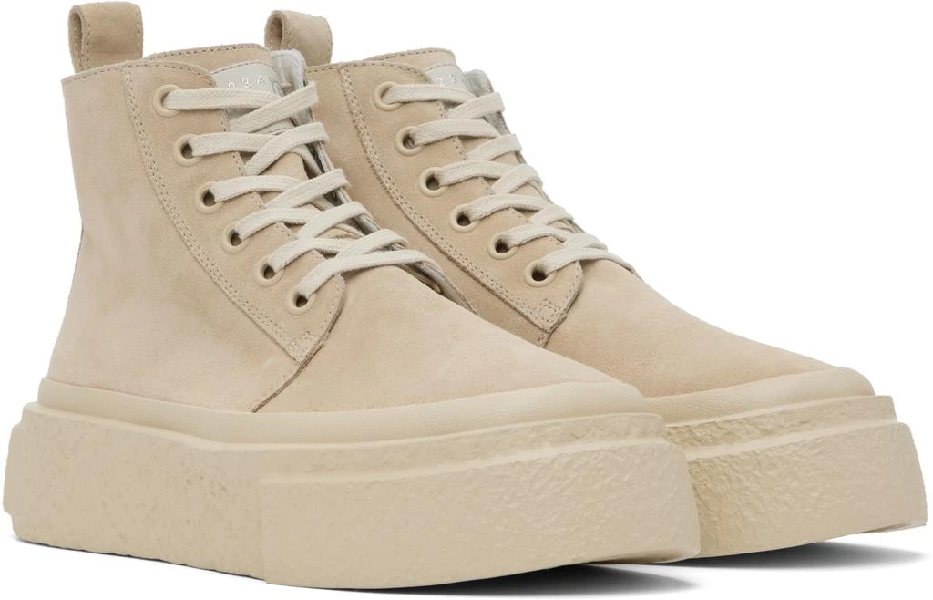 MM6 Beige Suede Sneakers 4