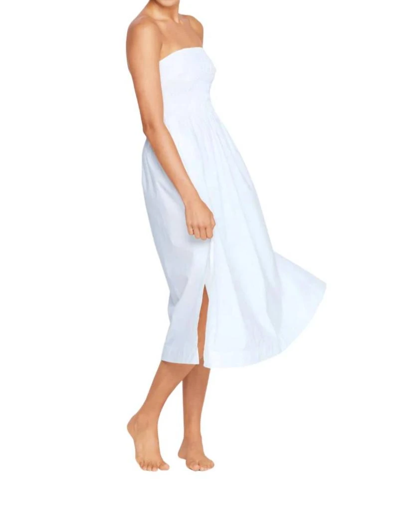MIKOH Lido Midi Tube Dress In Bone 3