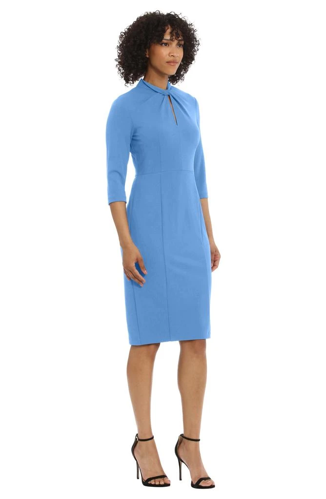 Donna Morgan Crepe Three-Quarter Sleeve Sheath Dress 3
