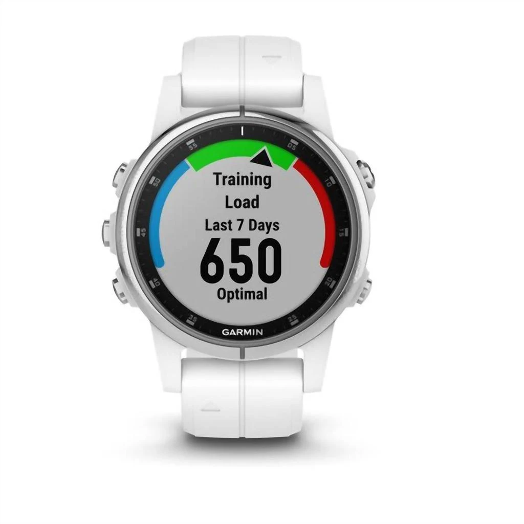 Garmin Fenix 5S Plus Multisport Gps Watch In Sapphire/white 5