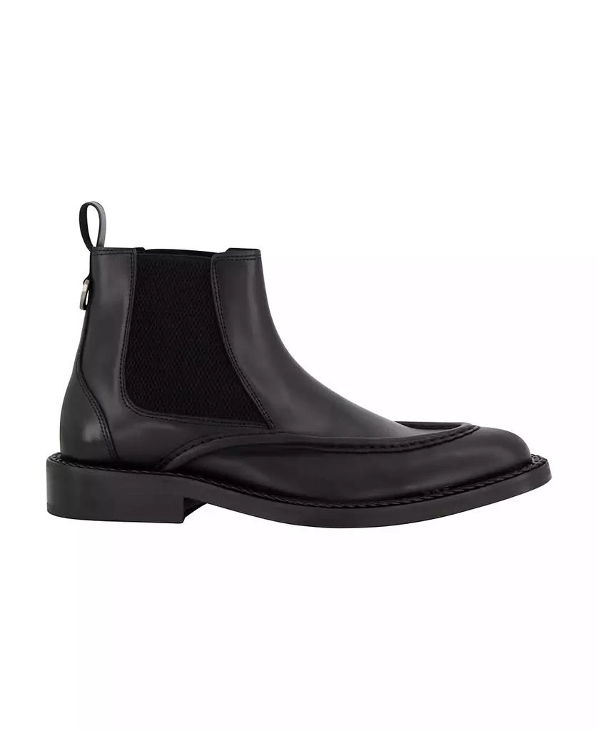 Karl Lagerfeld Paris Men's White Label Leather Moc Toe Chelsea Boots 2