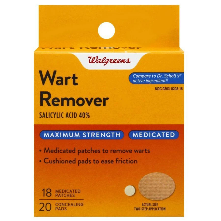 Walgreens Wart Remover Medicated Patch