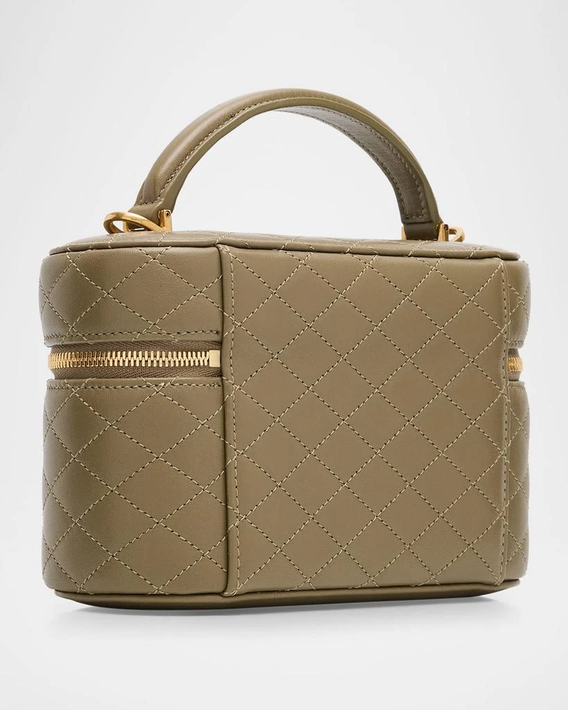 Yves Saint Laurent Gabby Mini Vanity Case in Quilted Leather with Gold Hardware 4