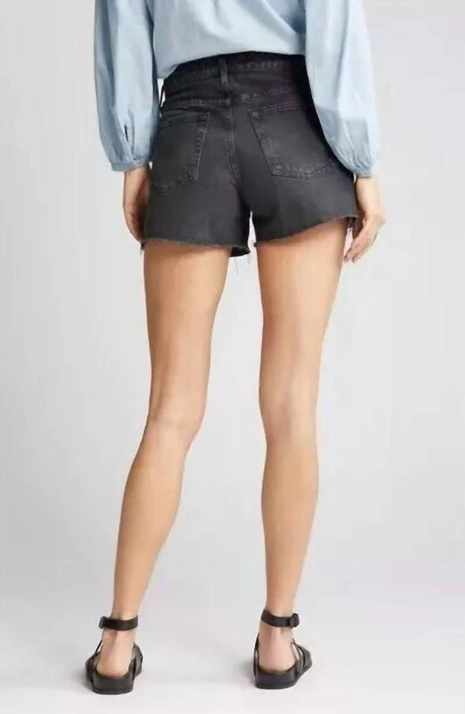 AG Jeans Hailey Cut-Off Ex Boyfriend Raw Hem Short In Black 2