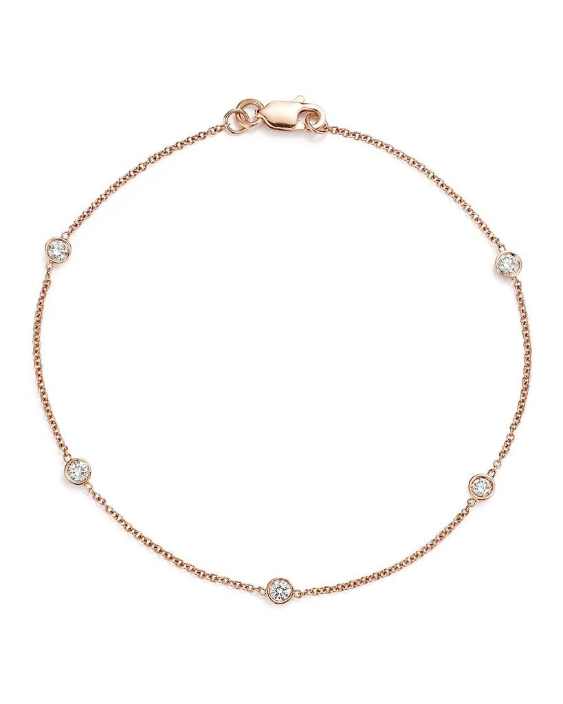 Bloomingdale's Diamond Station Bracelet in 14K Rose Gold, .25 ct. t.w. 1