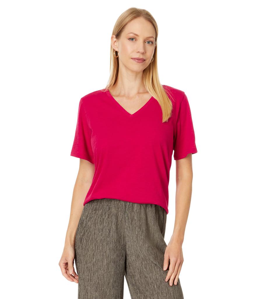 Eileen Fisher  V-Neck Square Tee レディース シャツ トップス Bellflower Women's Eileen Fisher V-Neck Square Tee | Zappos.com