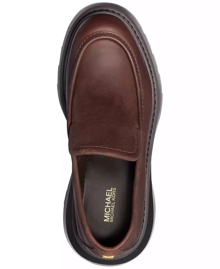Michael Kors Women's Shiloh Leather Lug Loafers 4